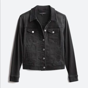 PROSPERITY Jolene Stretch Black Denim Jacket MEDIUM